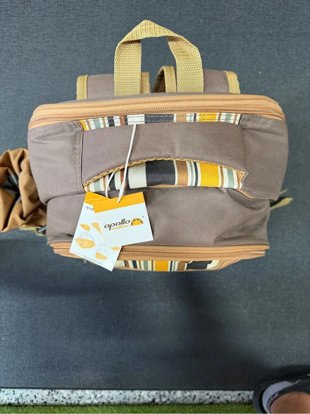 Brown Picnic Backpack NWT